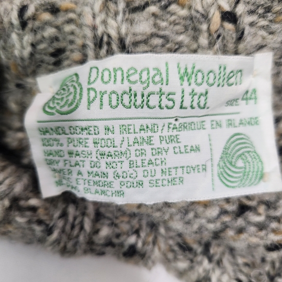 Donegal Button-down wool Cardigan Size 44 EU - Picture 7 of 9
